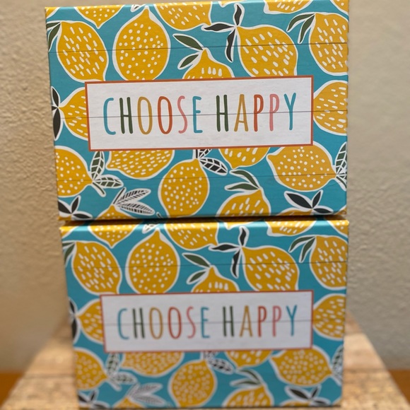 Lemons, Strawberry & Orange Nesting Storage Boxes Set Of 3, Removable Lids - Picture 9 of 15